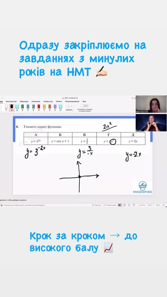Закріплюємо завдання з минулих років на НМТ